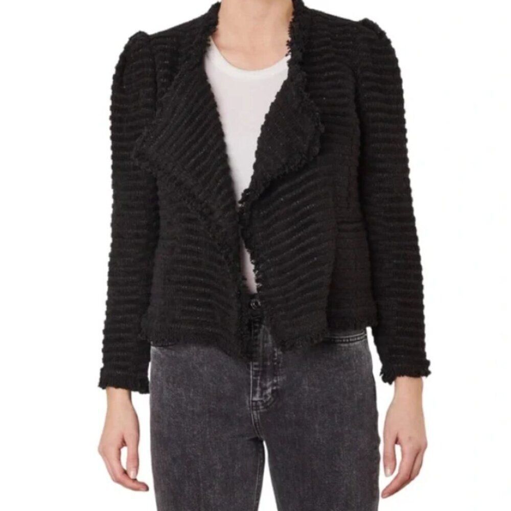 IRO Black Textured Knit Blazer